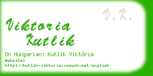 viktoria kutlik business card